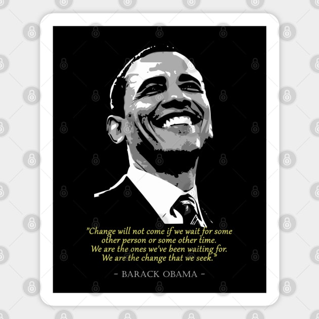 Barack Obama Quote Magnet by Nerd_art